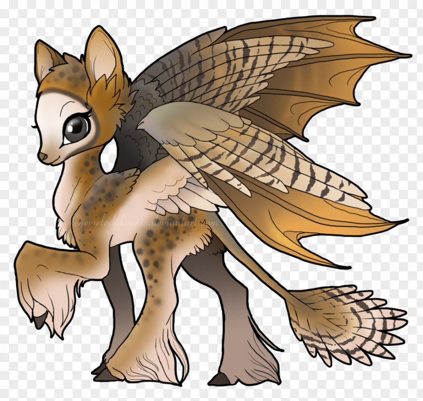 Fox Bird Hybrid Bat Red PNG