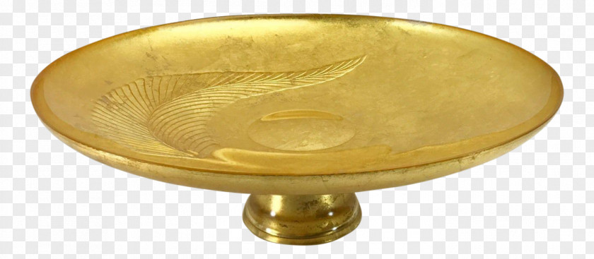 Soap Dish Glass Patera Platter Gold PNG