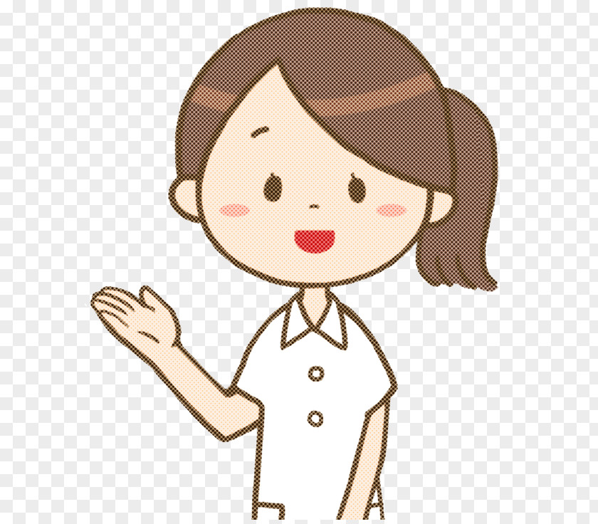 Cartoon Cheek Finger Gesture Human PNG