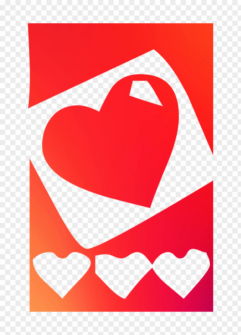 Heart Valentine's Day Line Clip Art M-095 PNG