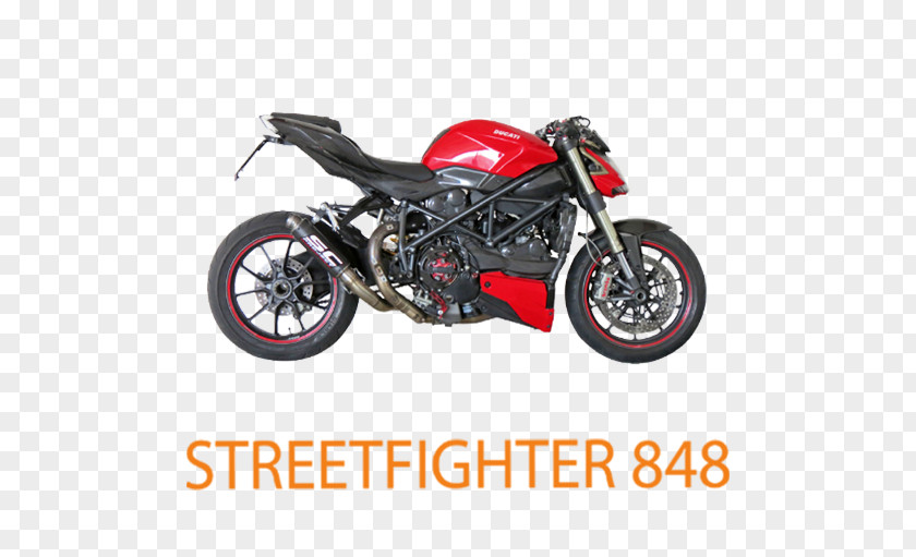 Motorcycle Exhaust System Ducati Streetfighter 848 PNG