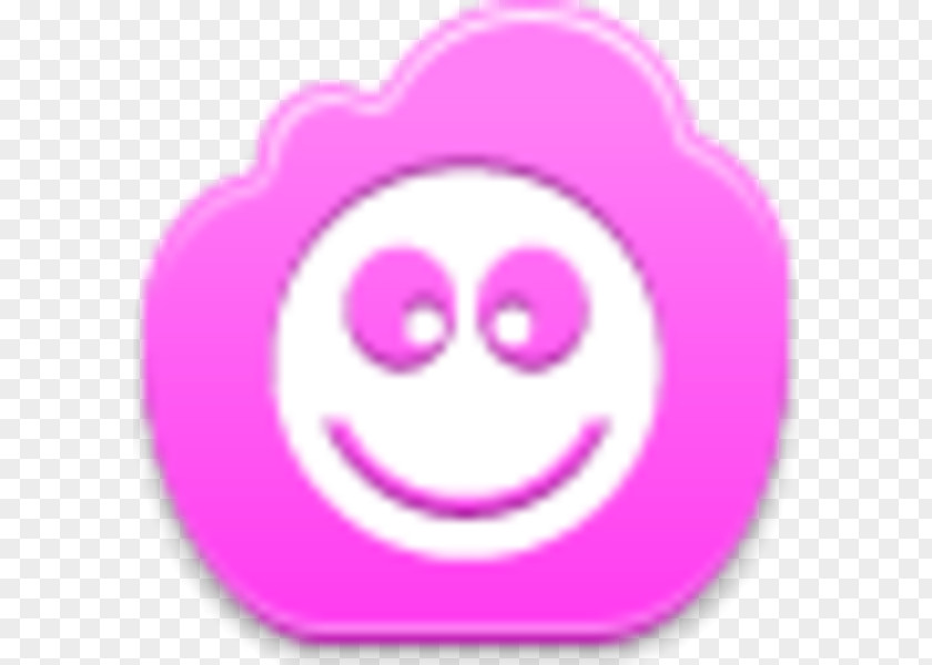 Smiley Pink M Circle Text Messaging Font PNG