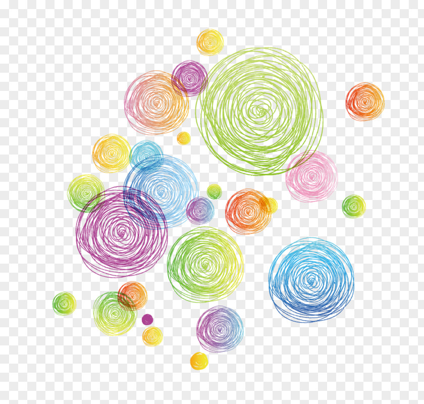 Floating Circle Color Clip Art PNG