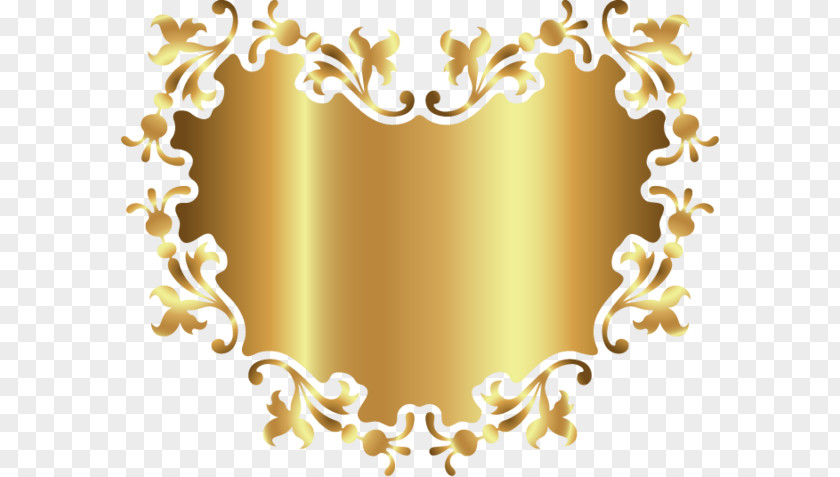 Gold Ornament Pattern PNG