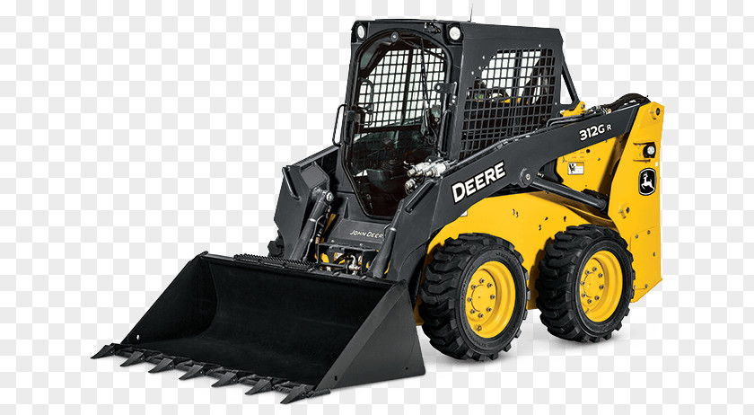 Skid Steer John Deere Skid-steer Loader Heavy Machinery Tracked PNG