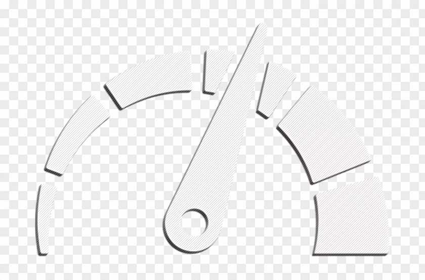 Symbol Blackandwhite Work Tools Icon Speedometer Speed PNG