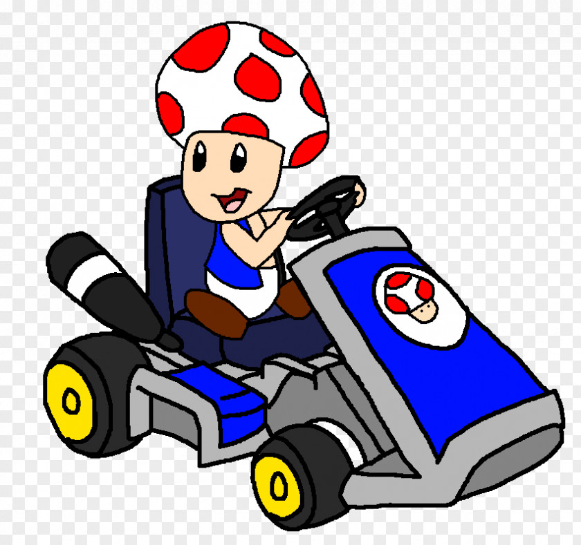 Toad Mario Black And White Kart: Double Dash Kart 7 Wii 64 8 Deluxe PNG