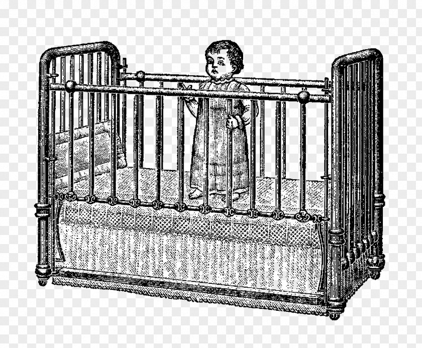 Baby Cradle Cots Bed Frame Infant Clip Art PNG
