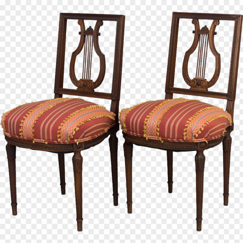 Chair Louis XVI Style Table Bergère Furniture PNG