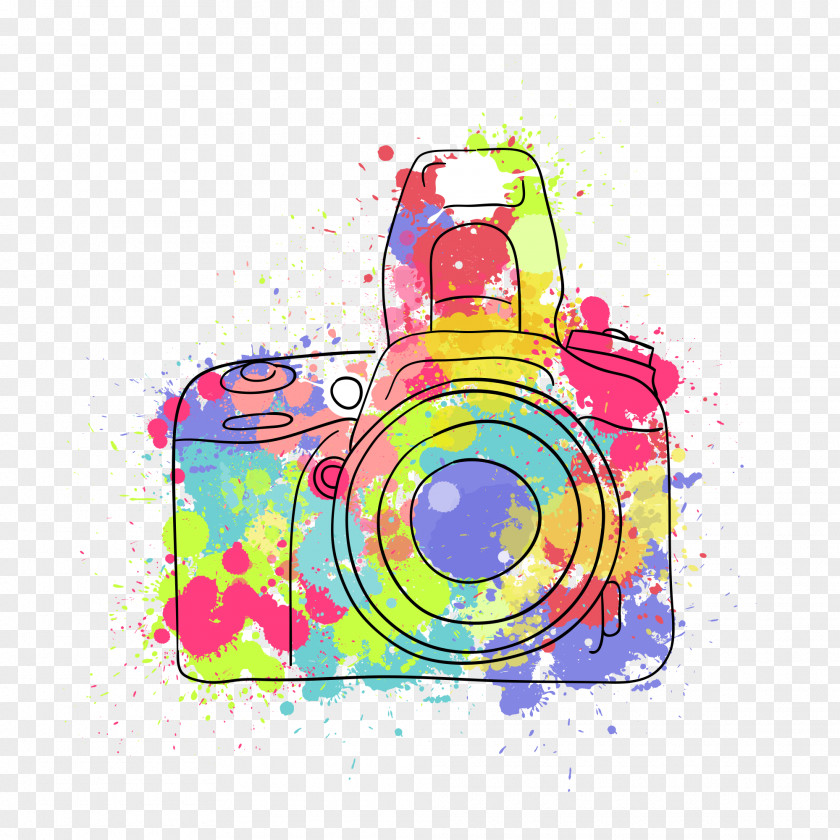 Drawing Camera Photography Photographer Watercolor Painting PNG