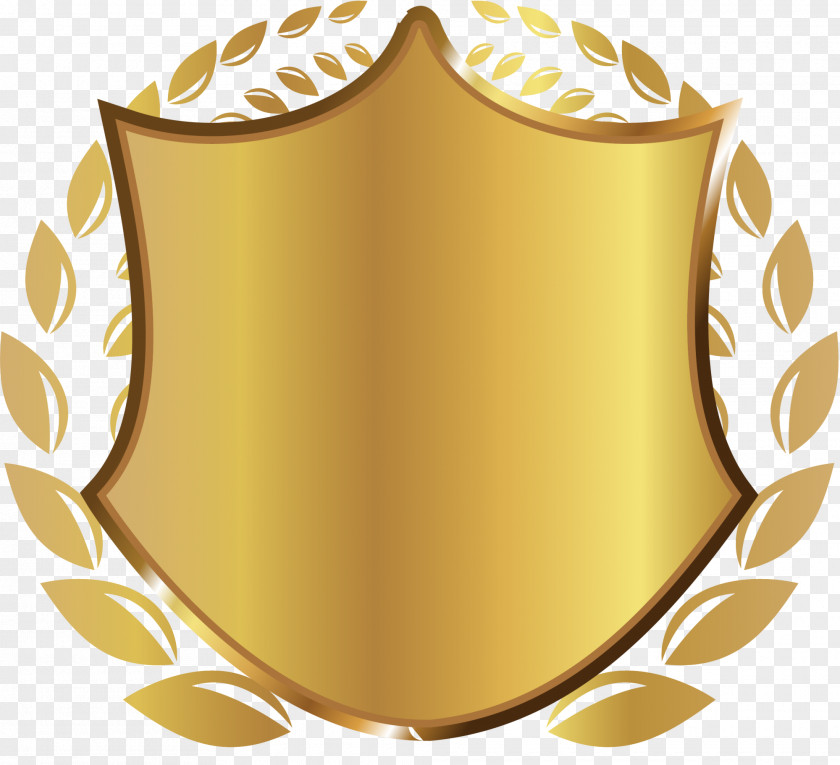 Golden Shield Rice Gold PNG