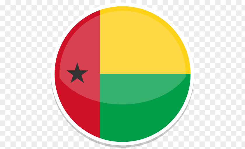 Guinea Bissau Yellow Green Circle Font PNG