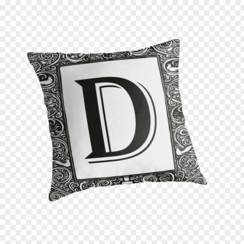 Monogram Letter Throw Pillows Cushion Visual Arts Rectangle PNG