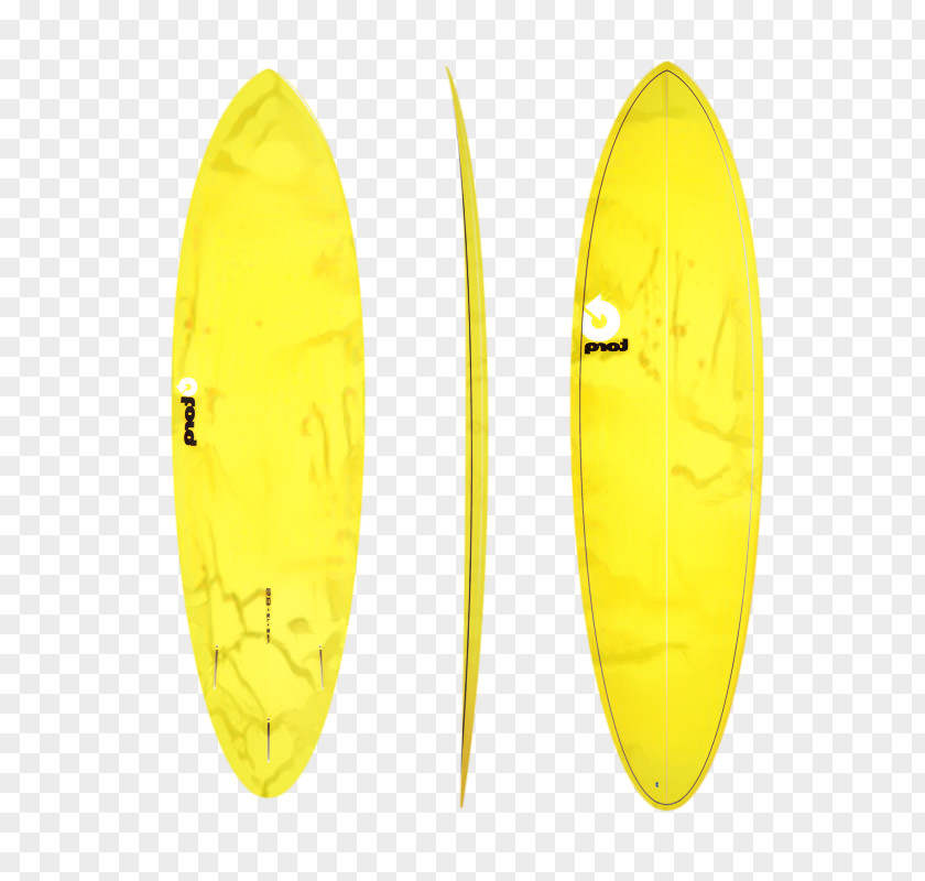 Surfing Equipment Yellow Surfboard PNG