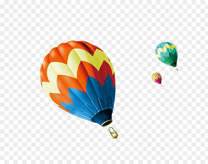 Three Hot Air Balloon Decorative Patterns Aerostat Computer File PNG