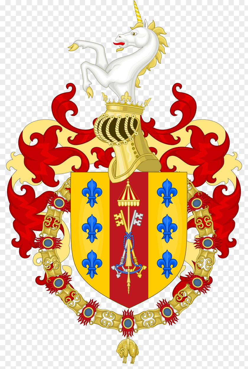 Armorial Banner Crown Of Castile House Farnese Spain Coat Arms Escutcheon PNG