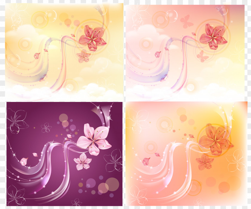 Cherry Decorative Background Blossom PNG