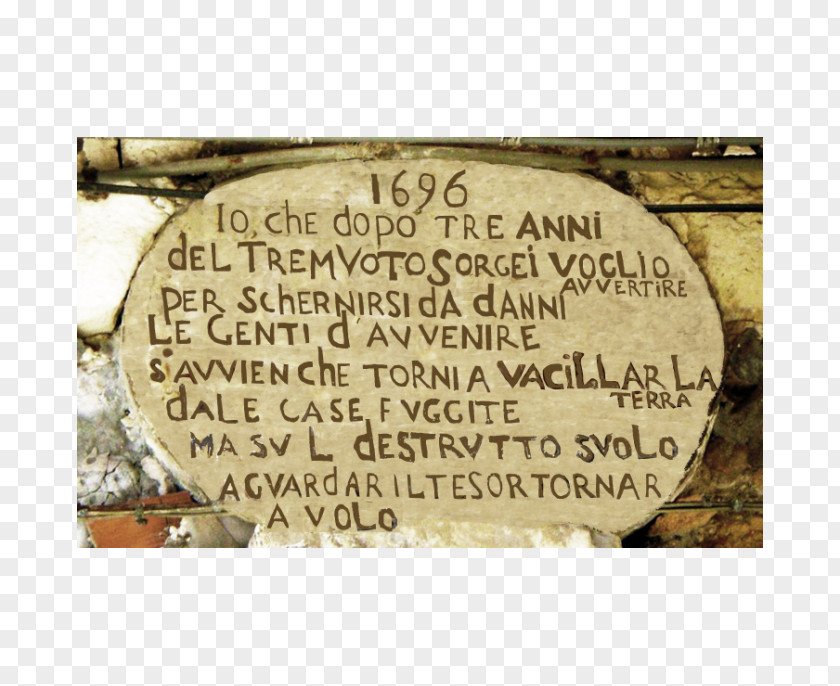 Gile 1169 Sicily Earthquake Headstone Commemorative Plaque Catania PNG