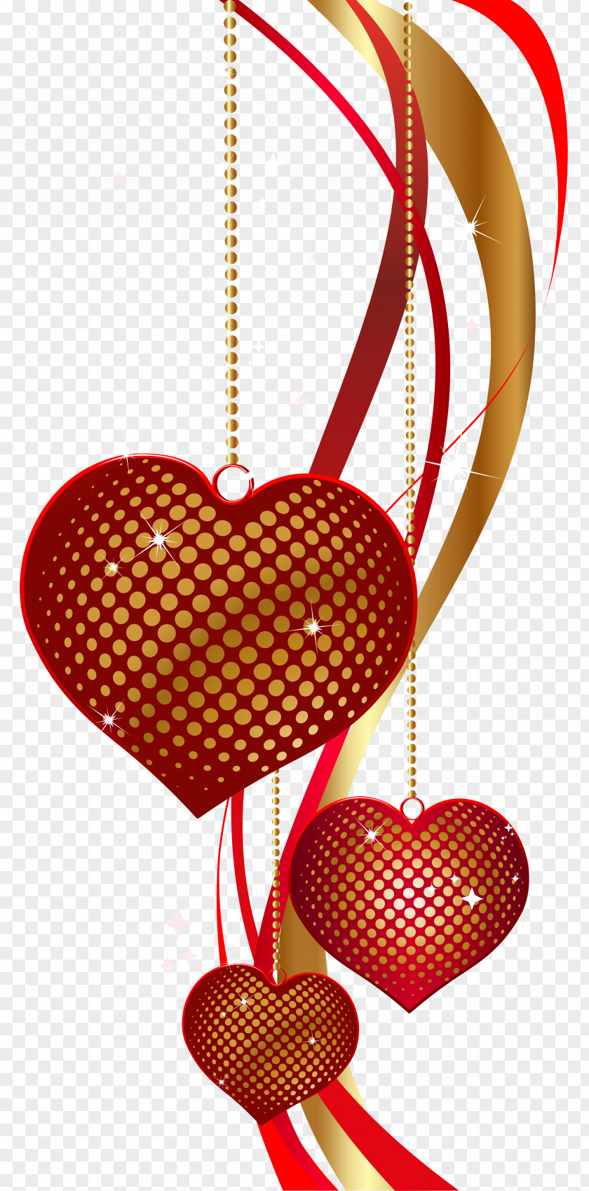 Valentine's Day Decorative Hearts PNG Clip Art Image Heart PNG