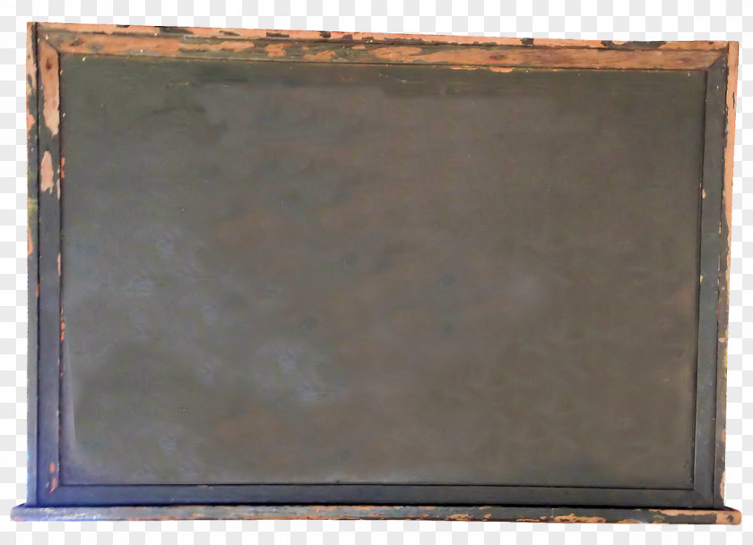 Chalkboard Wood Stain Rectangle Brown PNG