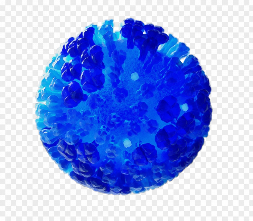 Cobalt Blue Electric Sphere Ball PNG