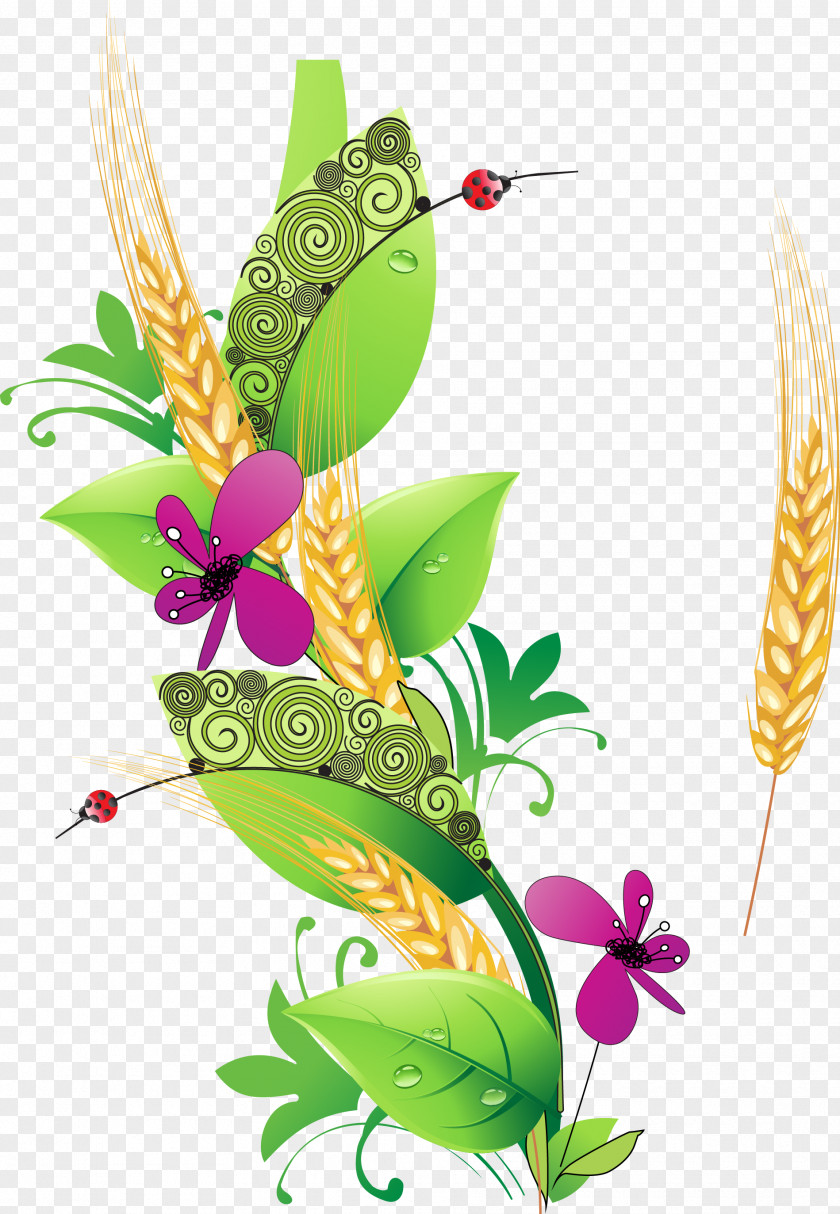 Creative Wheat Plant Decoration Vector Telugu Literature Quotation Wholesale Shoes-Golden Road Trading Tamil PNG