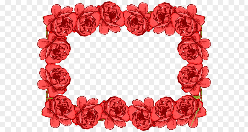 Flower Garden Roses Picture Frames New Year PNG
