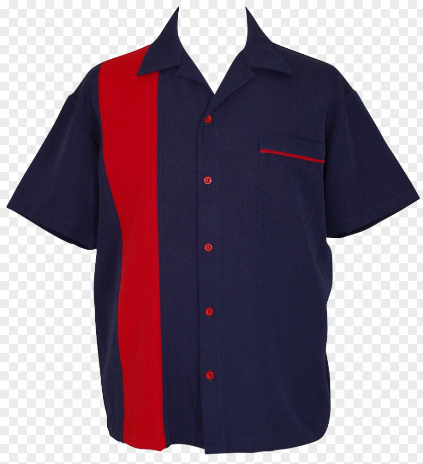 Retro Button T-shirt Bowling Shirt Sleeve PNG