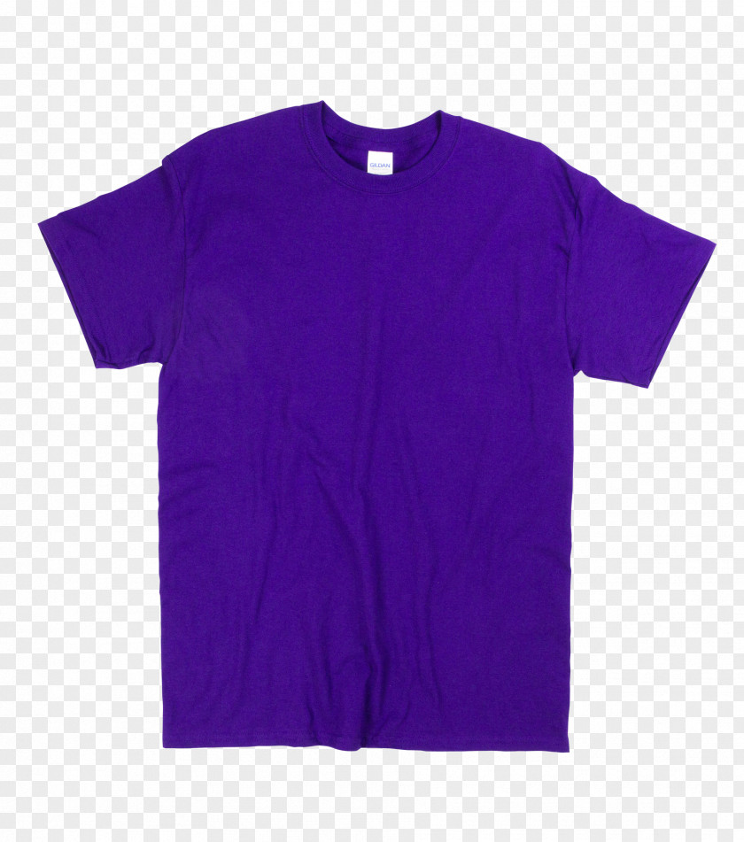 T-shirt Gildan Activewear Purple Sleeve PNG
