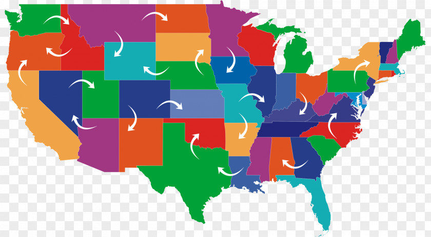 USA United States Blank Map U.S. State Clip Art PNG