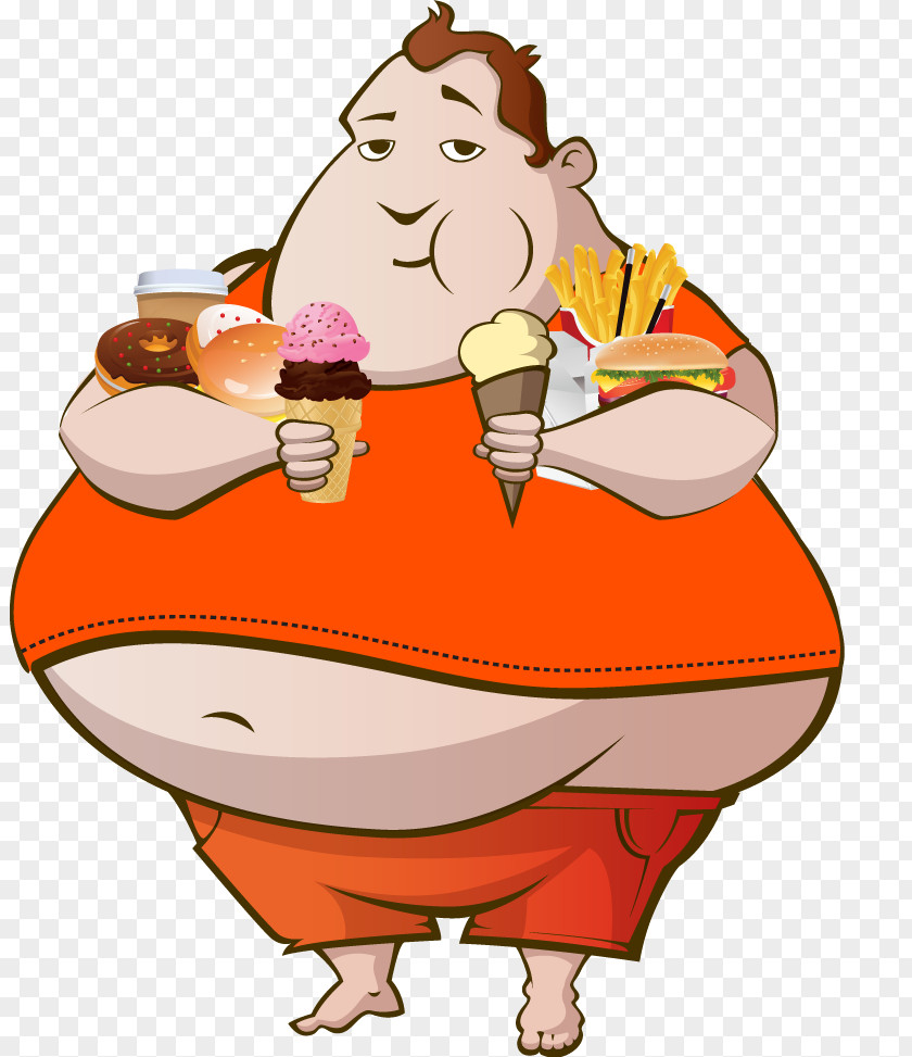 Fat Food Cartoon Drawing PNG