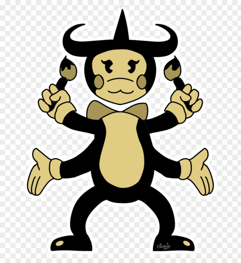 Ink Background.mommy Bendy And The Machine Drawing Fan Art PNG