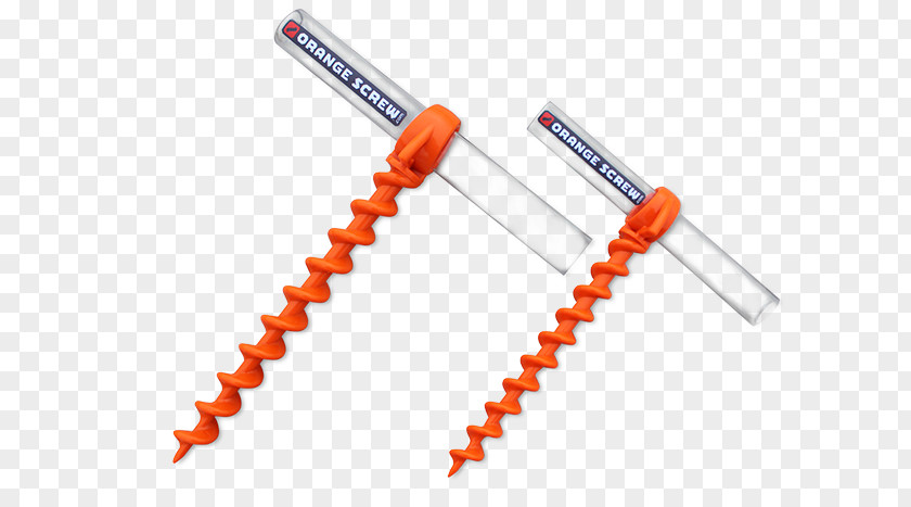 Screw Being Used Earth Anchor Orange The Ultimate Ground Bolt PNG
