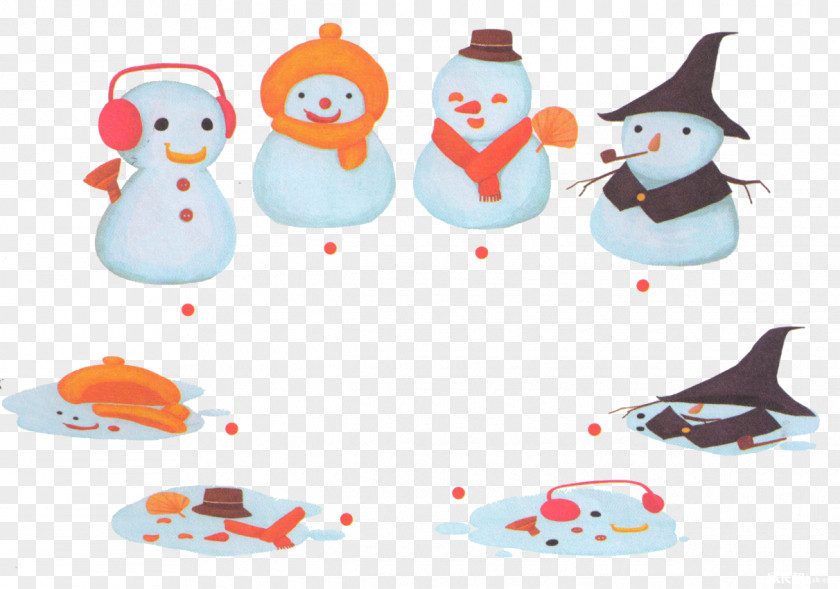 Snowman Melting Human Christmas Day PNG