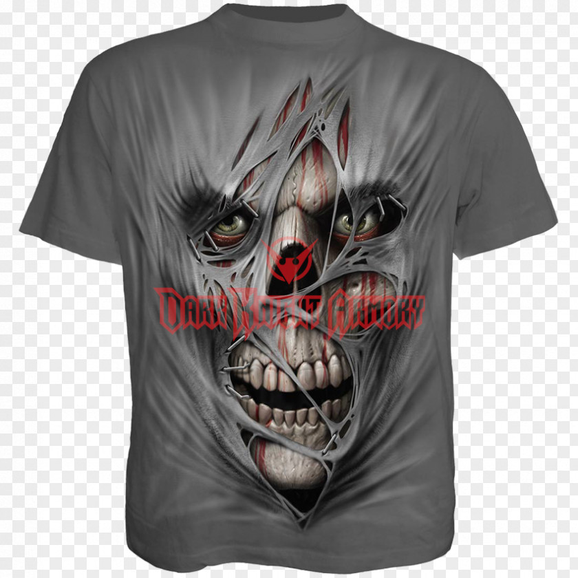 T-shirt Hoodie Top Skull PNG