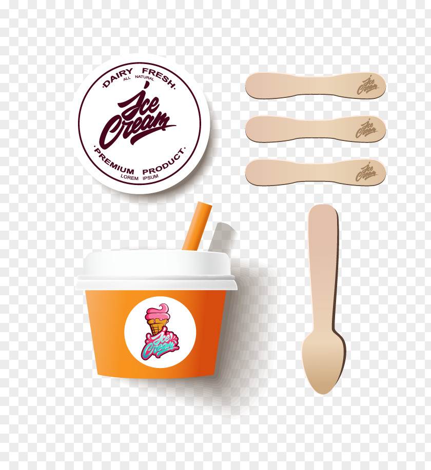 Cartoon Ice Cream Menu Packaging And Labeling PNG