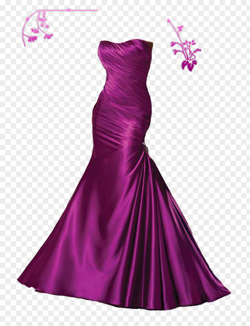 Purple Dress Picture Wedding Gown Prom PNG