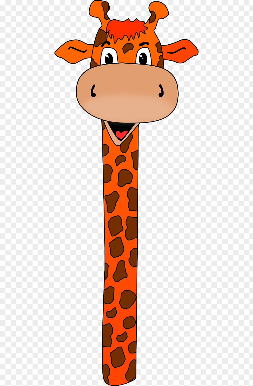 Animated Giraffe Cliparts Baby Giraffes Neck Cartoon Clip Art PNG