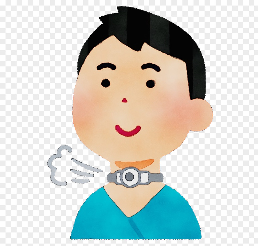 Cartoon Nose Cheek Smile Finger PNG