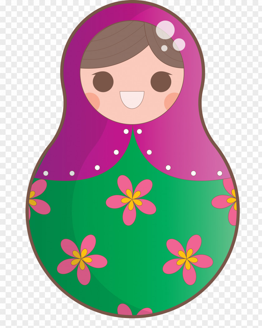 Colorful Russian Doll PNG