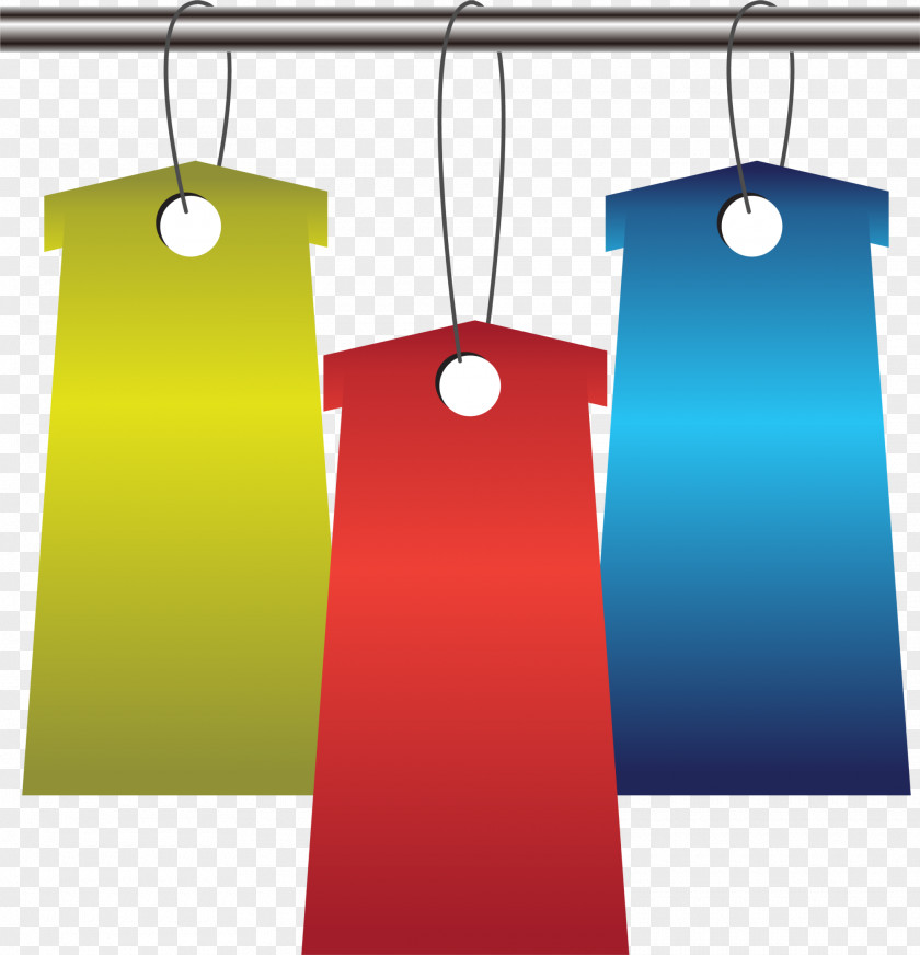 Colorful Simplified Tag PNG