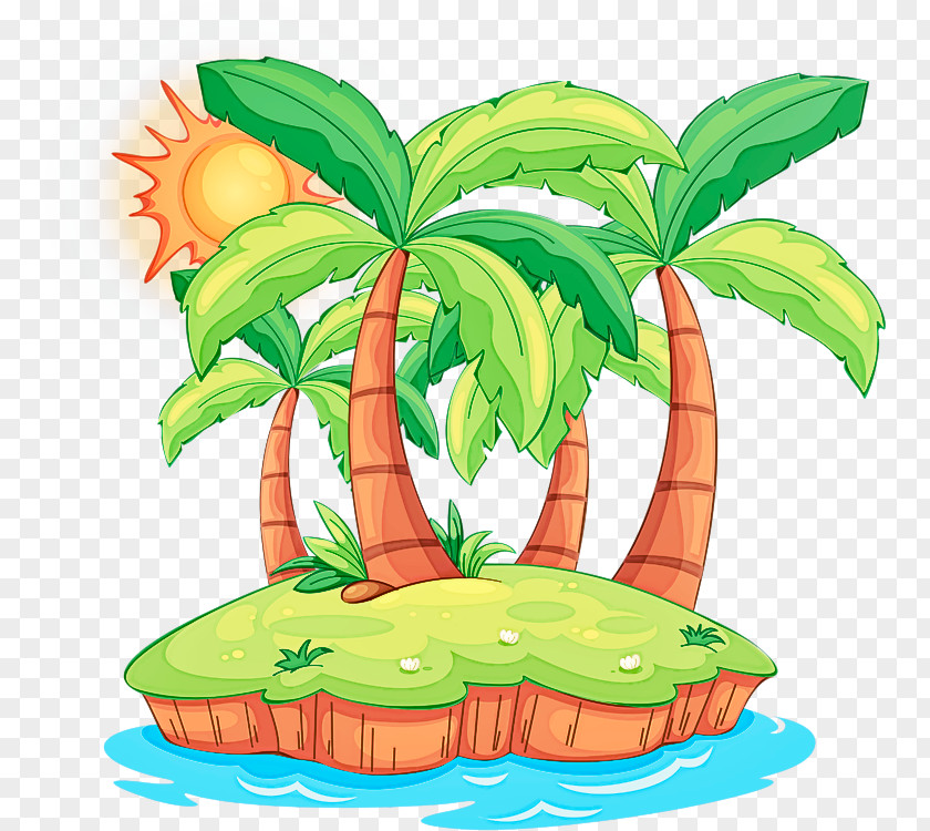 Flowerpot Plant Stem Palm Tree PNG