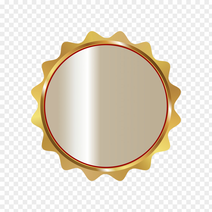 Golden Shiny Mirror Plane Circle PNG
