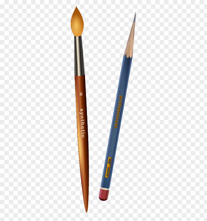 Pencil Brush Ballpoint Pen Ink PNG