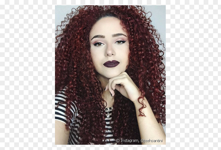 Hair Black Red Mahogany PNG