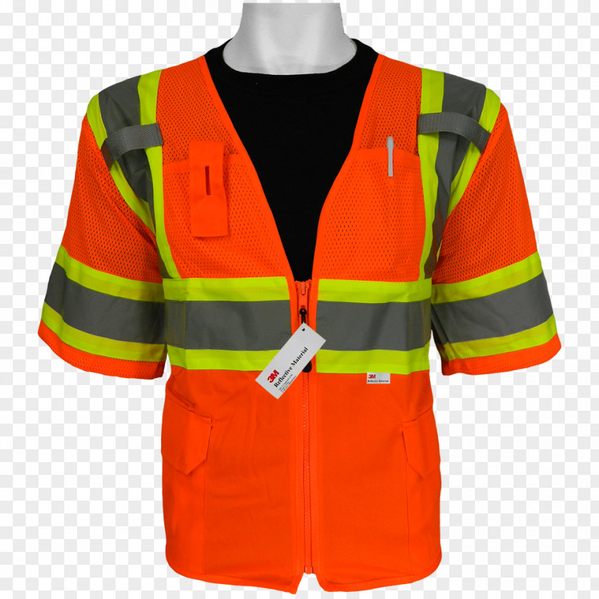 Safety Vest High-visibility Clothing Jacket Outerwear Gilets PNG