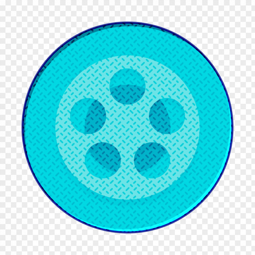 Teal Turquoise Film Icon Reel Movie PNG