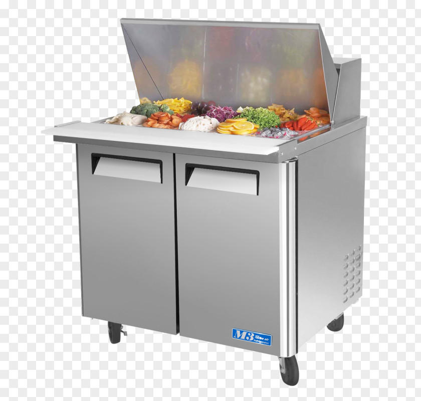 Table Refrigeration Refrigerator Buffet Stainless Steel PNG