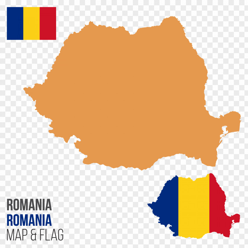 Vector Map Of Romania Flag Royalty-free PNG