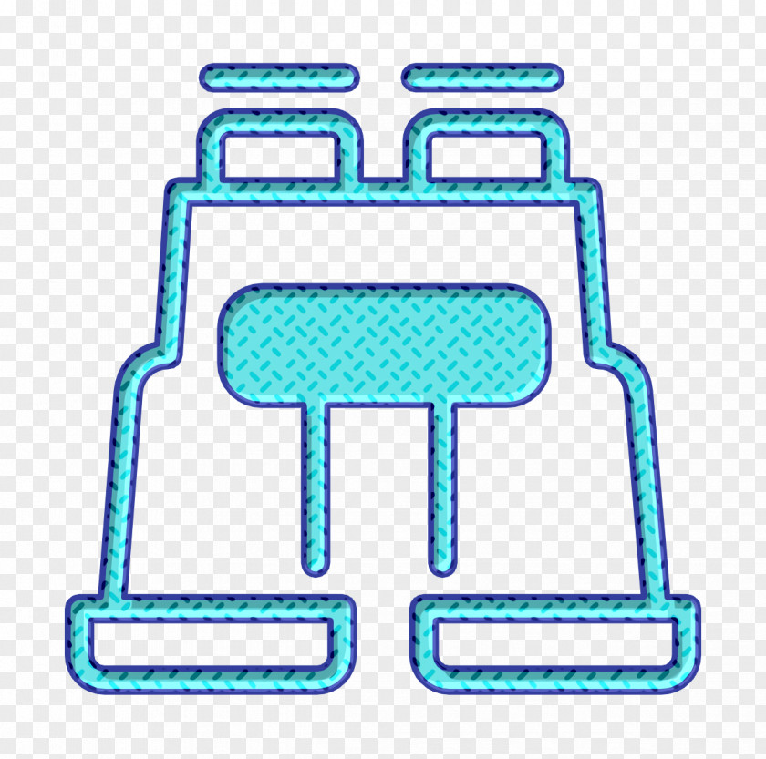 Eye Icon Binoculars Business Set PNG